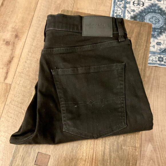 Lucky Brand Men's 410 Denim Jeans (Black, Straight/Athletic, 32Wx32L) - Picture 1 of 2
